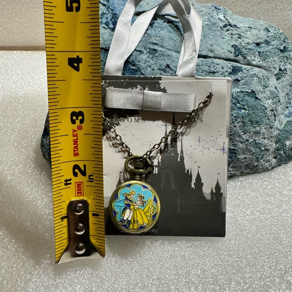 Disney Kingdom Castle Beauty & The Beast Pocket Watch with a Mini Disney Bag - Picture 4 of 8
